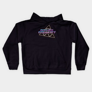 ROGUES GALLERY 80s Text Effects 3 Kids Hoodie